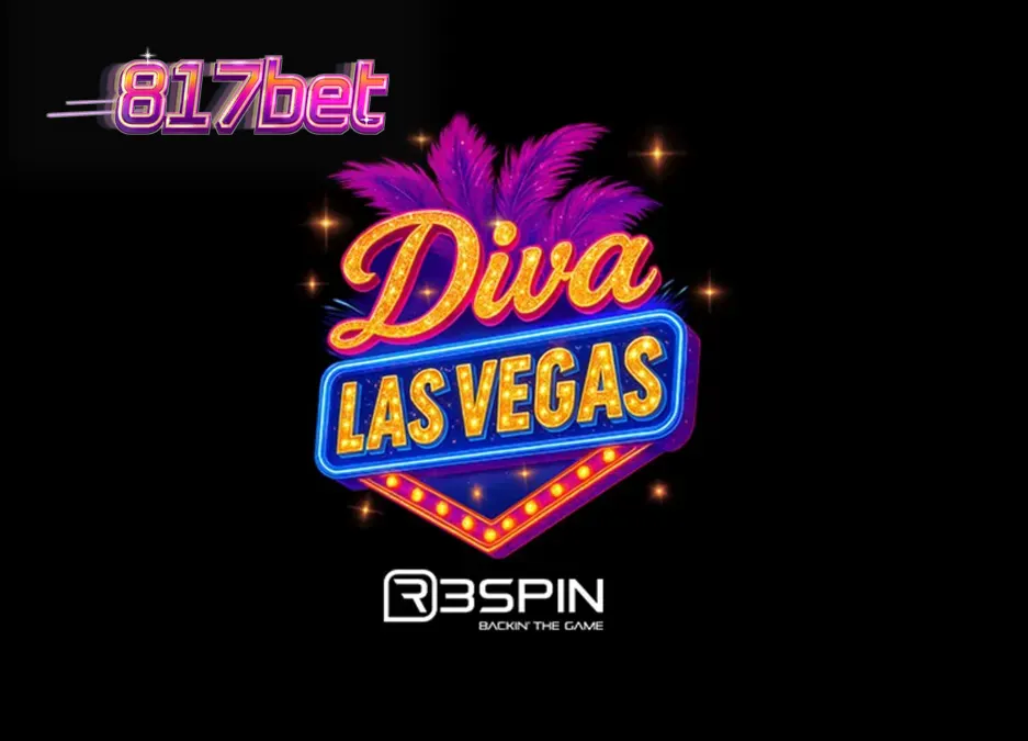Interface do jogo de slot Diva Las Vegas com luzes de neon e roda de bônus dourada